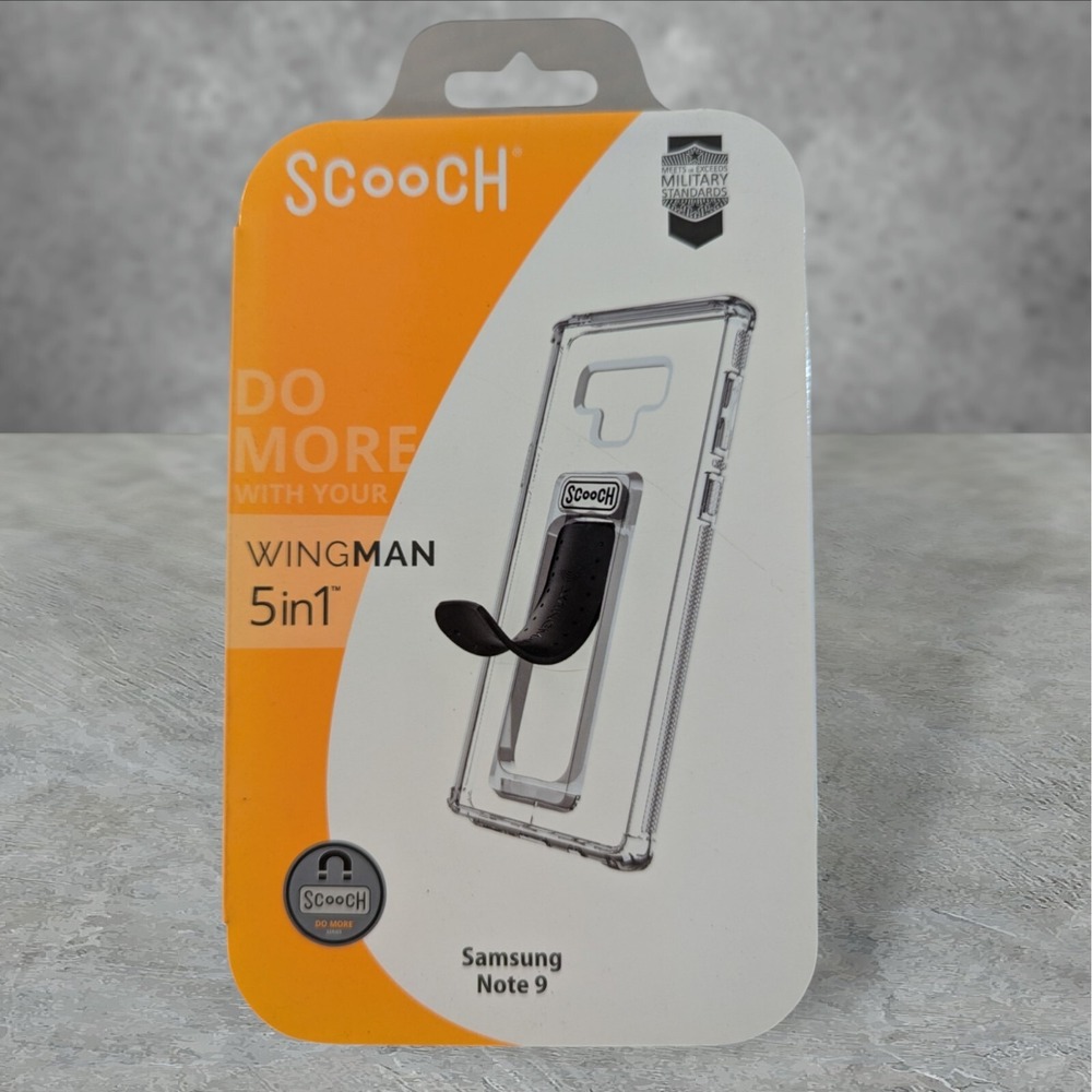 A5. Scooch Wingman 5-in-1 Case For Samsung Note 9 - Clear See Description